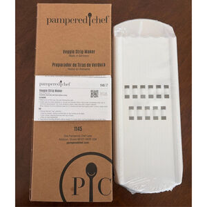 Pampered Chef White Veggie Strip Maker One Size